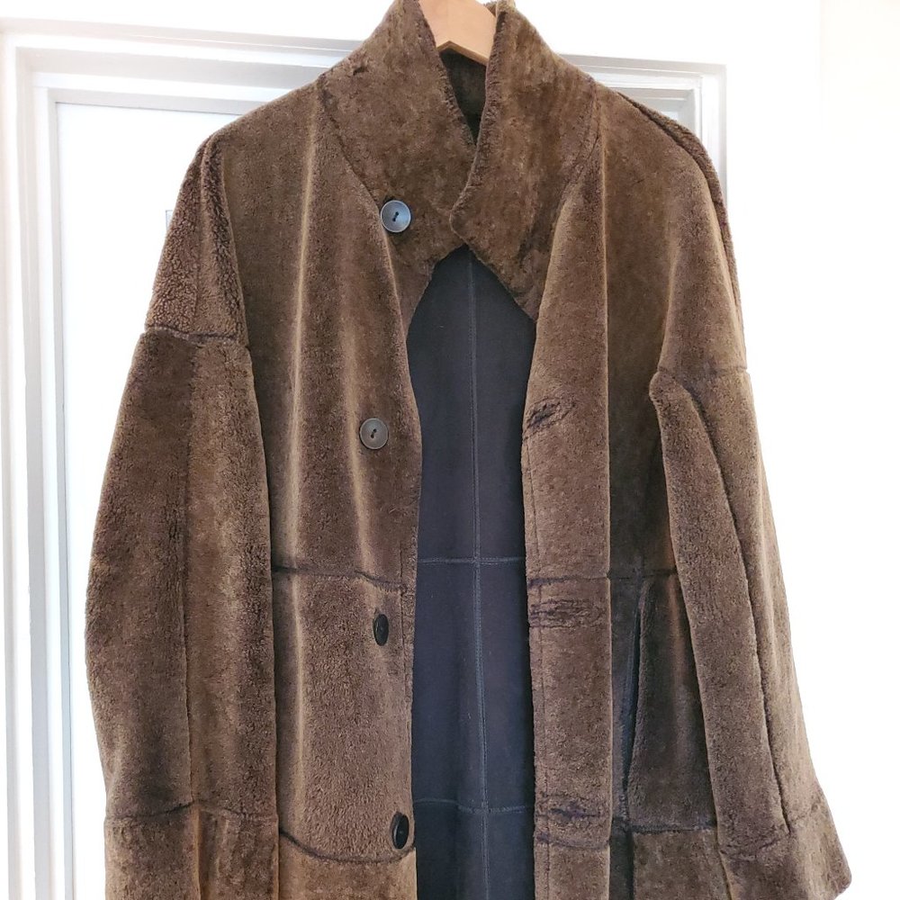Reversable Faux Fur + Suede Coat